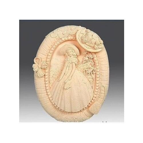New Graceful Girl Craft Art Silicone Soap mold Craft Molds DIY Handmade soap molds