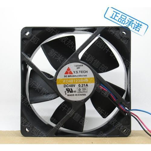NEW Y.S.TECH FD481238HB 12038 DC48V 0.21A 12CM cooling fan