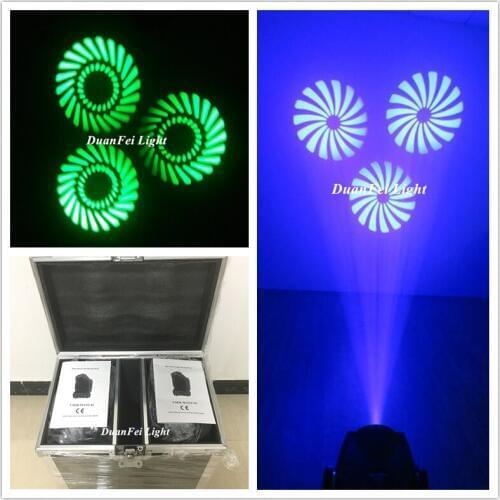 Roadcase) 10Lot 3 Face Lyres Prism Gobo Moving Head Light 90W LED Spot For Stage Theater Disco Nightclub Party