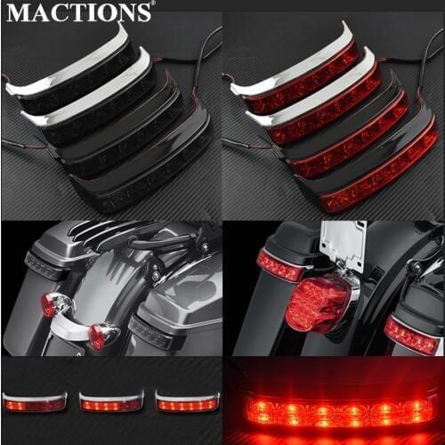 Saddle Bag Luggage Tail Lamp Following Turn Signal Running Hazard Brake Light For Harley Touring Road King Street Electra Glide