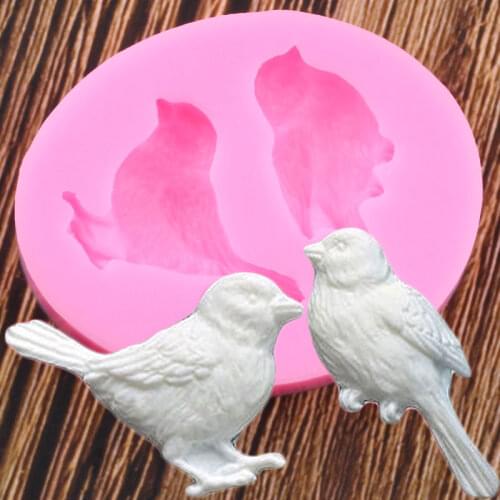 Sugarcraft Birds Silicone Mold Fondant Molds Cake Decorating Tools Chocolate Gumpaste Mould DIY Cupcake Baking Candy Clay Moulds