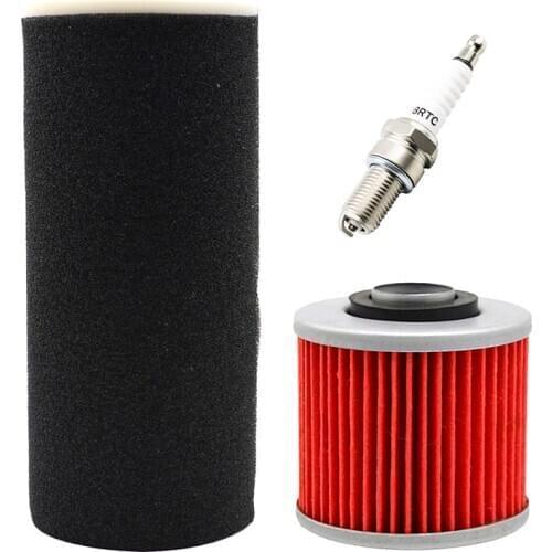 Motorcycle Air Filter & Oil Filter & Spark Plug kit Accessories for Yamaha Grizzly 600 YFM600F YFM600FH YFM600FWA Hunter Edition