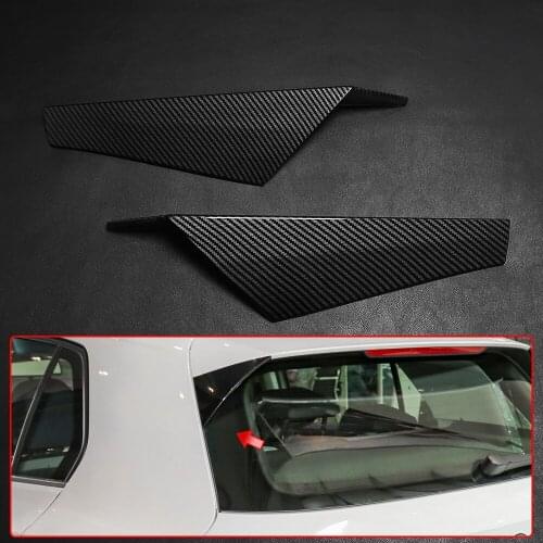 Back Rear Window Side Spoiler Wing Splitter Sticker Accessories Cover Trim For VW GOLF 8 GTE GTD GTI 2019-2021