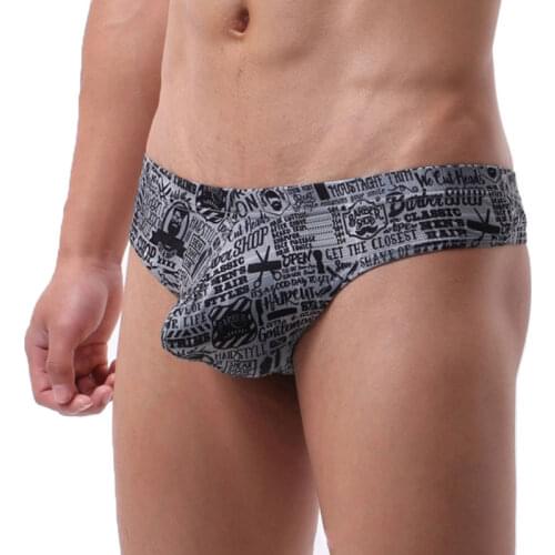 Hot Sale Print Comfortable Tight Men Underwear Thong Jockstrap Backless Soft Mesh Jock Strap Homme Slip Erotic String Wholesale