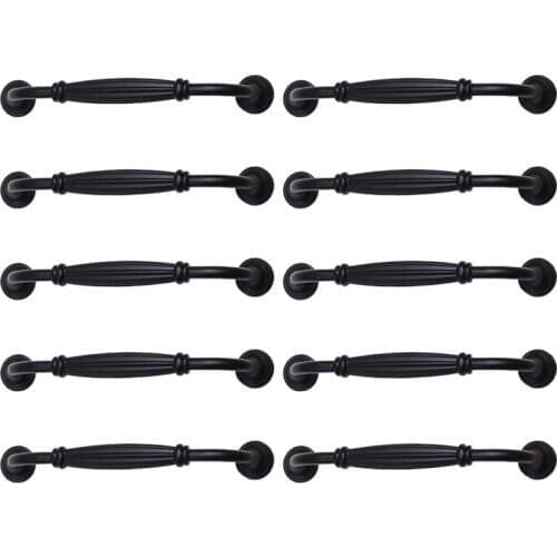 10Pcs Hole Spacing 128mm Kitchen Cabinet Door Handles Drawer Furniture Bedroom Pull