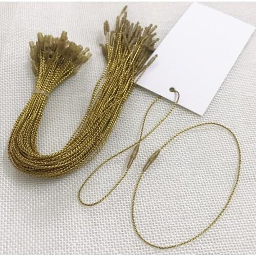 100PCS/pack Hanging Tablets Gold Silver Thread Tags Rope DIY Clothing Bags Shoes Label Listing Decoration