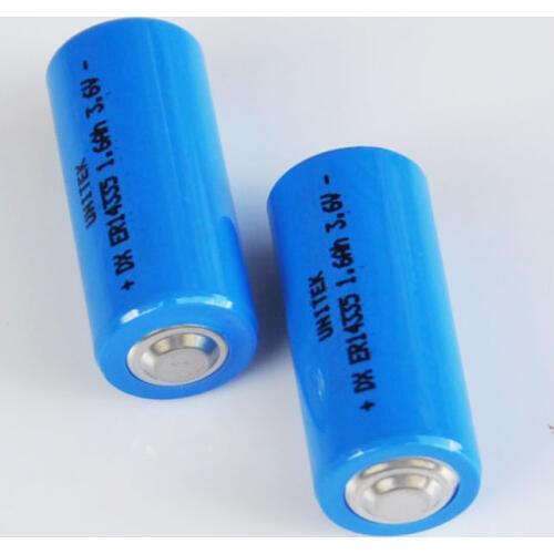2PCS ER14335 2/3AA 3.6V liSOCL2 Lithium battery 2/3 AA 14335 PCL dry primary cell 1600mah gas meter replace for TADIRAN TL-4955