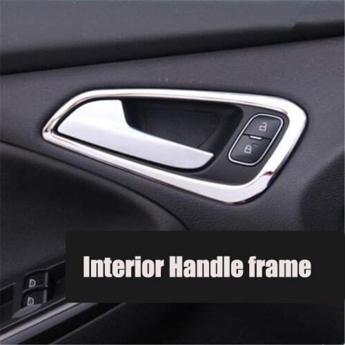 4pcs/set Car Styling Accessories interior doors hand Trim decoration frame Case For Ford Focus 3 4 2012-2020 auto accessories