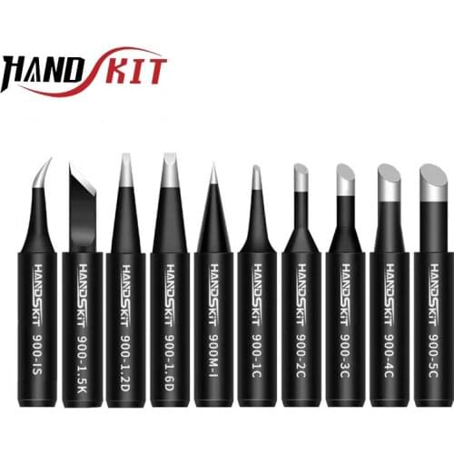 10pcs Lead-free Soldering Iron Tips 900M Serise Sting Welding Tools 900M-T-K 900M-T-I 900M-T-IS For 936 Soldering Station