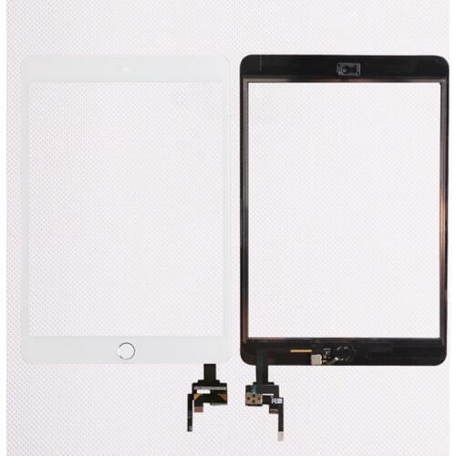 50pcs/lot For iPad mini 1/2 mini 3 Touch Screen Assembly Panel With Home Button IC Connector Camera Bracket