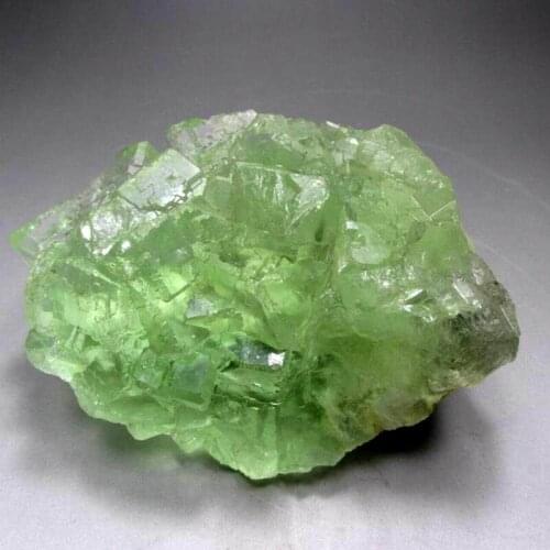 872g Cubic Clear Green Fluorite Cluster - crystals and stones healing Mineral specimen Home Decor feng shui decoration