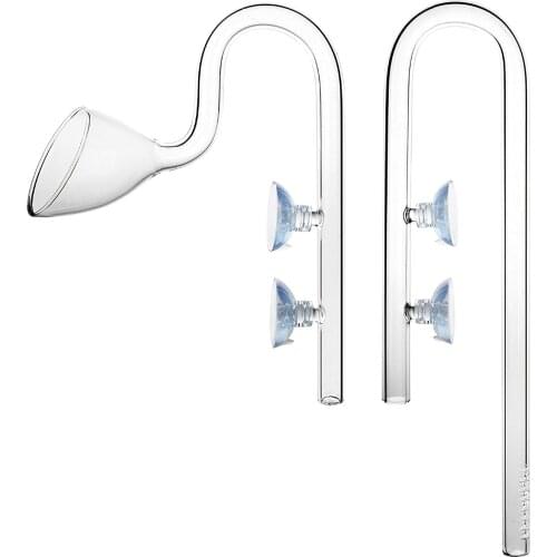 Aquarium Style 12mm Glass Lily Pipe Inflow Outflow Fish Tank Canister Filter Water Plant Inlet Outlet Hose Tube Set