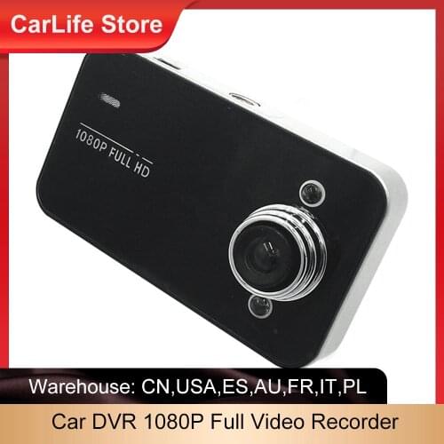New K6000 Car DVR 1080P Full Video Recorder Dashboard Camera LED Night Vision Video Registrator Dashcam Support TF Card