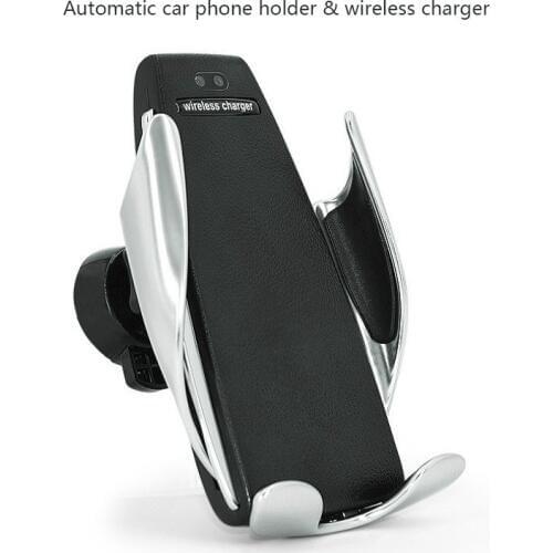 S5 10W/7.5W/5W wireless charger & car phone holder Fully automatic induction charger for your mobile phone phone stand