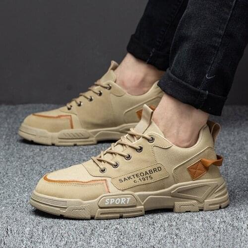 Men High Quality Leather Boots Male Spring Casual Motorcycle Ankle Botas Hombre Men Lace-Up Basic Boots Man Fashion Men Boots