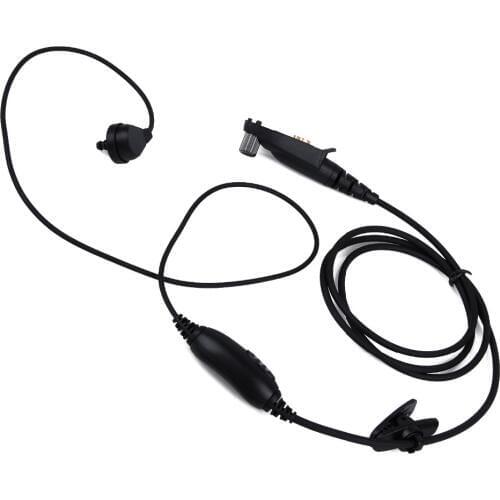 For Motorola radio GP328plus Multi-Pin Earpiece PTT MIC Headset GP338plus GP344 GP388 Radio Walkie Talkie Covert Acoustic Tube