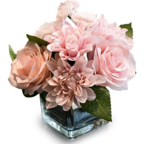 Artificial Flower Living Room Decoration Ornaments Fake Flower Bouquet Potted Table Decoration Small Fresh Bedroom Arrangement