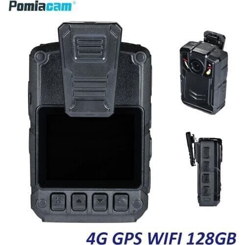 4G GPS WIFI Body Worn Camera HD 1080P Security Video IR Night Built in 128GB DVR Video Security Cam IR Night Wearable