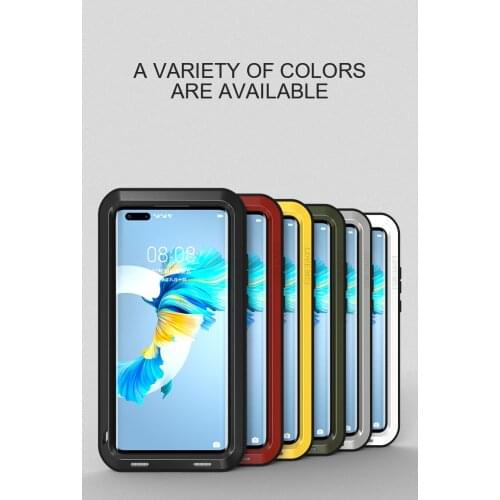 Love Mei Metal Case For Huawei Mate 40 30 P40 P30 Pro Plus Heavy Duty Protection Shockproof Anti-fall Rugged Armor Case Cover