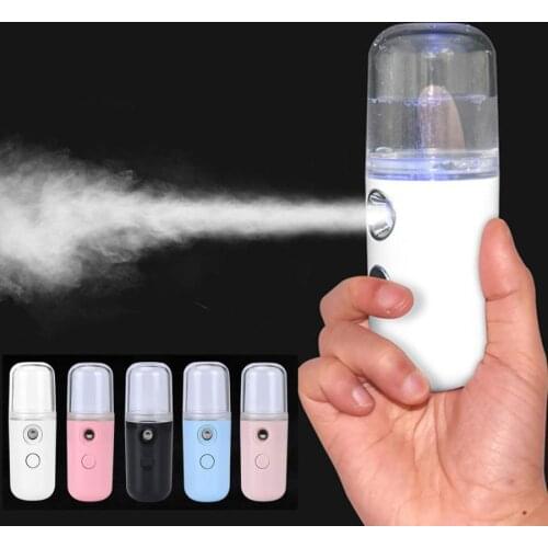 Mini Face Steamer Portable Nano-Spray Hydrator Alcohol Spray USB Charger Hand-Held Hydrator Humidifier Facial Moisturizer
