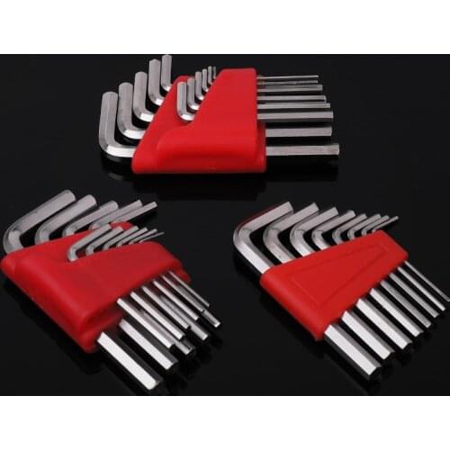 5/8/11 Pcs Allen Wrench Metric Wrench Inch Wrench L Wrench Size Allen Key Short Arm Tool Set Easy To Carry In The Pocket