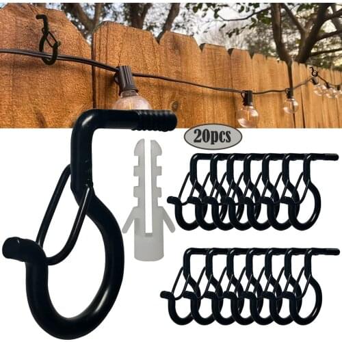 40# Wall Eye Hook Suitable For Garden Outdoor Line Hanging Holder Plant String Light Rack High Quality Garden Accessories