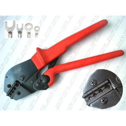 Non insulated spade terminal cable lug crimping tool AP-416TX capacity 4-16mm2