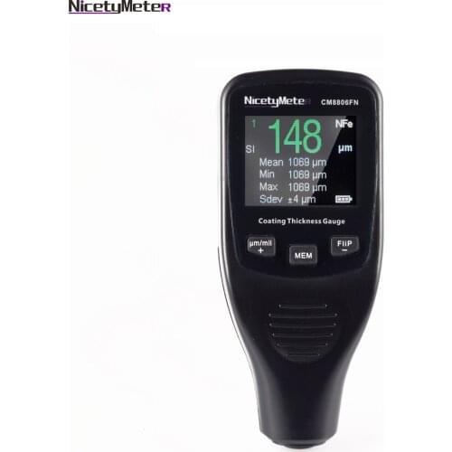 Nicetymeter CM8806FN Coating Thickness Gauge Car Auto Body Painting Tester Detailing Tool Auto Coating 50mil 1250um Tester