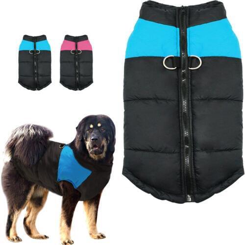 Dog Clothes For Large Dogs Winter Pet Coat Big Dog Jacket Vest Winterproof Pet Clothing Outfit Bulldog Labrador XXL -7XL