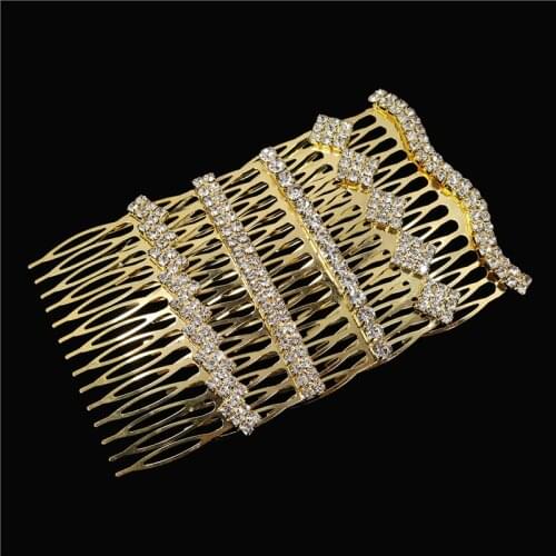 Luxury Rhinestone Wedding Hair Combs Hair Accessories For Women Accessories Crystal Hair Ornaments Jewelry Bridal Headpiece