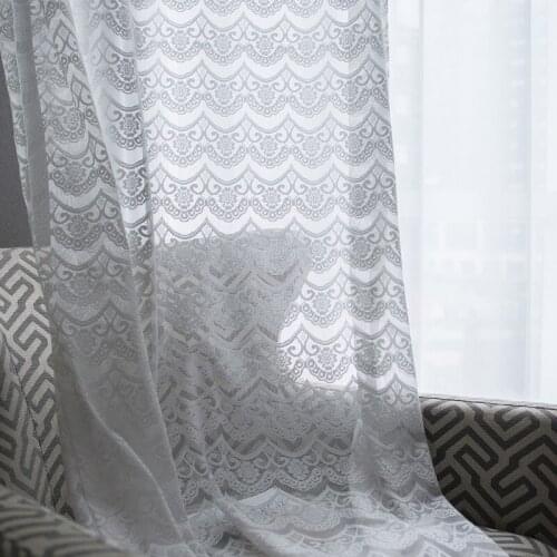 Modern Simple Curtains For Living Room Bedroom European Style Rural Style Pure Color Fashion Voile Tulles Product Customization