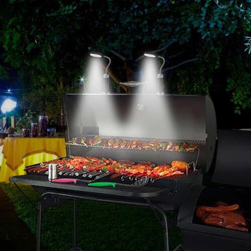 BBQ Grill Light Barbecue Grill Light with Magnetic Base Super Bright 15 LED Lights Flexible Gooseneck BBQ Light Portable Outdoor