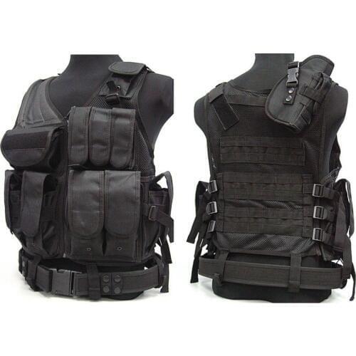 Military Paintball Army Gear Tactical Molle DuPoint Nylon Airsoft Holster Combat Vest