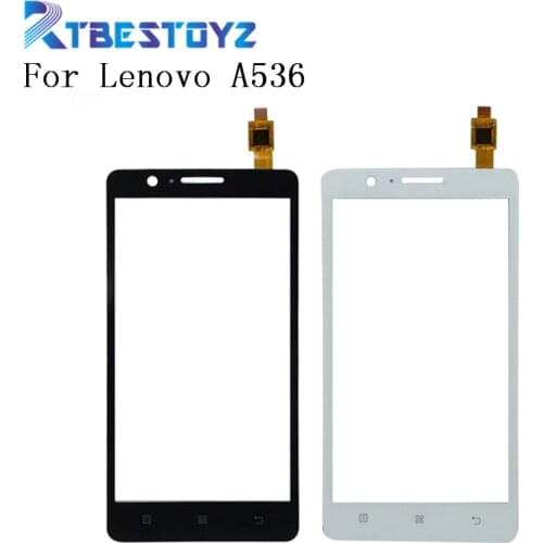 RTBESTOYZ 5.0'' LCD Display Touch Screen For Lenovo A536 Touchscreen Panel Front Cover Glass Digitizer Sensor A 536 Phone Parts