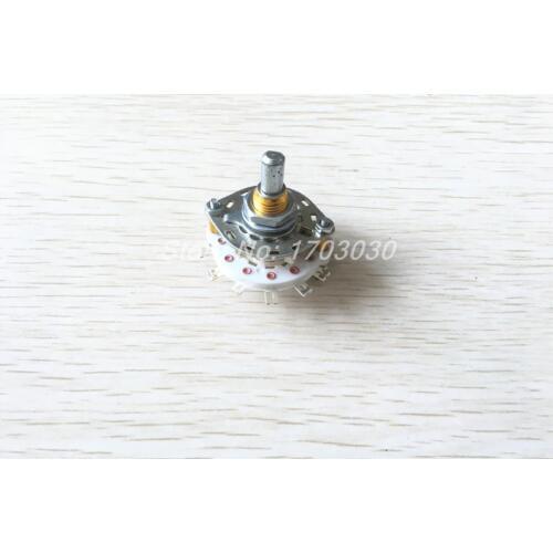 10mm Dia Panel Mounted Rotary Switch 1P7T 1 Pole 7 Throw KCZ-1x7
