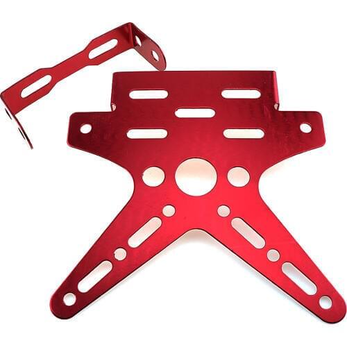 5Pcs/lot 160 x160 x 45 MM Electroplate Motorcycle Rear License Plate Frame Motorcbike Scooter Number Plate Holder