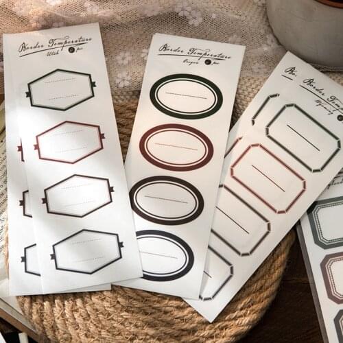 7packs/LOT the temperature of the border series Creative decoration material DIY paper sticker washi sticker