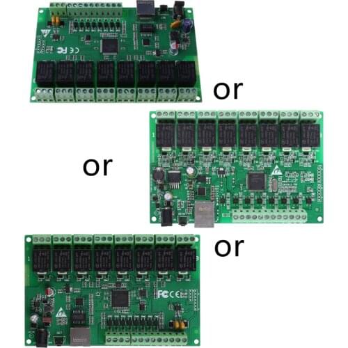 8 Channel Relay Network IP Relay Web Relay Dual Control Ethernet RJ45 interface