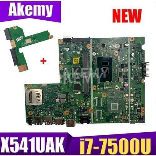 Free Board For Asus X541UA X541UAK X541UVK X541UJ X541UV X541U F541U R541U Motherboard laptop Motherboard 8GB RAM SR2ZV I7-7500U