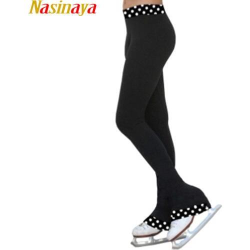 Customized Figure Skating pants long trousers for Girl Women Training Competition Patinaje Ice Skating Warm Fleece Gymnastics 13