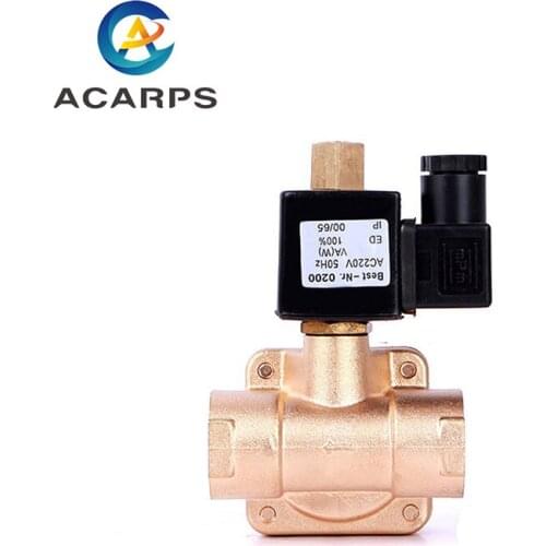3/4" High Pressure Normally Open Brass Solenoid Valve Pilot Formula Solenoid Valve 220V 110V 24V 12V