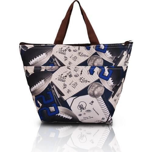 Hot Sale Travel Picnic Waterproof Thermal Cooler Insulated Carry Bag Trendy Printing Lunch Bags 0716