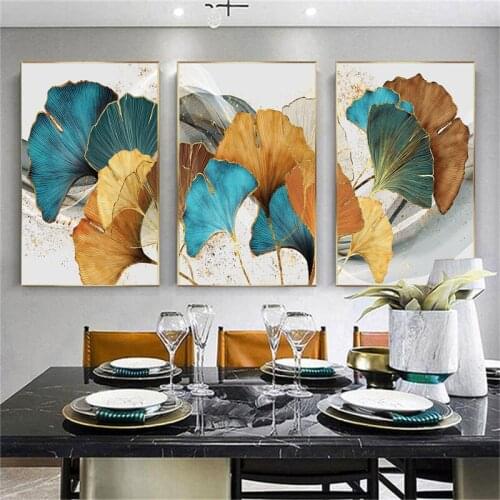 HD Prints Canvas Wall Art Painting Green Leaf Beautiful Modular Pictures Home Gift Decoration Poster Living Room No Framework