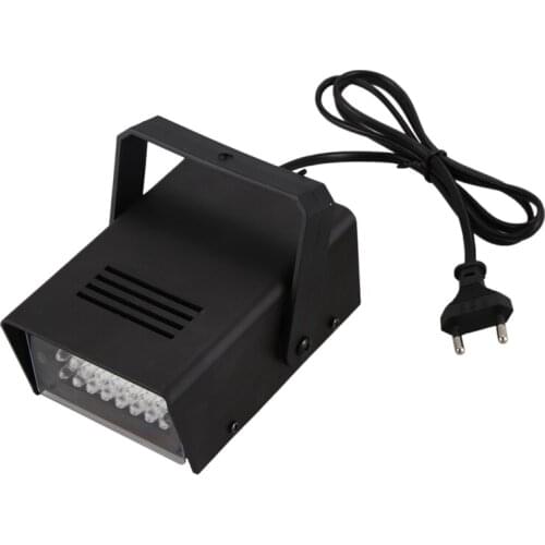Mini LED Strobe Stroboscope Blitzer White Light Effect AC 100-240V Disco Stage
