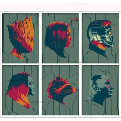 Disney 5d Diy Diamond Painting Marvel Guardians Of The Galaxy Vol. 2 Movie Poster Diamond Mosaic Cross Stitch Home Decor Gift