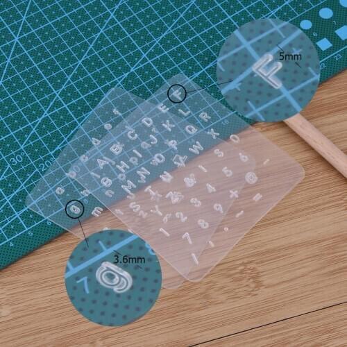 Alphabet Letter Number Stamper DIY Leather Punch Set Plastic Leather Tool Stamping Set Punch Kit Punch Letter Craft tools