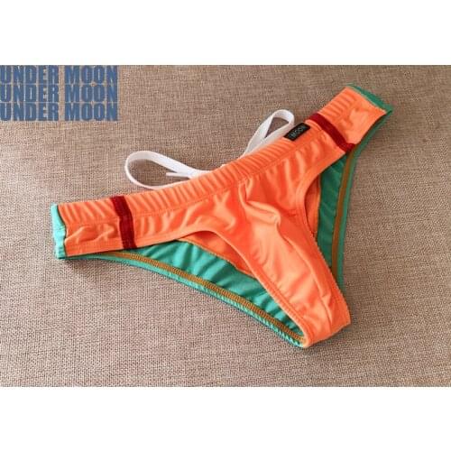 Mens low waist new style swimming trunks fashion comfortable drainage line mens swim trunks color combination mens beach swim