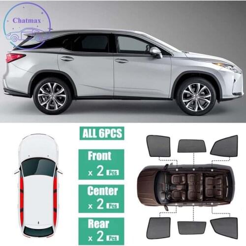 For Lexus RX 2016-2019 Window Sunshade UV Protection Ray Blocking Mesh Laser Block Black Net Yarn