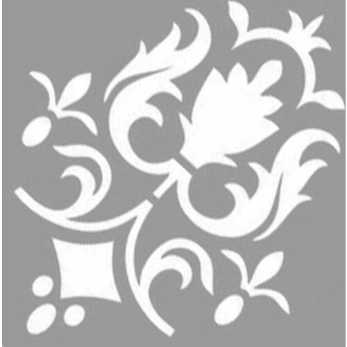 Baroque Damask Pattern Stencil Design, Painting Template 30x30 Cm, Walls, Tiles, furniture For Easy and Practical Pattern Application