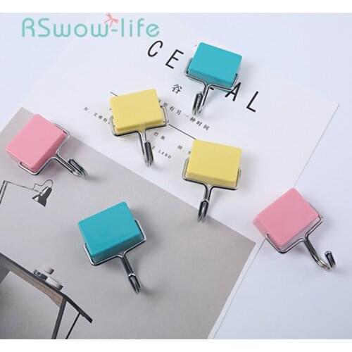 Magic Iron Magnetic Non-marking Hook Strong Magnet Hook For Kitchen Refrigerator Wall Hook Hooks For Hanging Kitchen Accessories